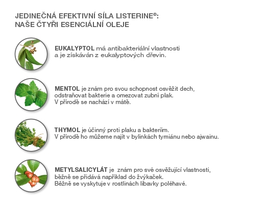 Listerine esencialni oleje